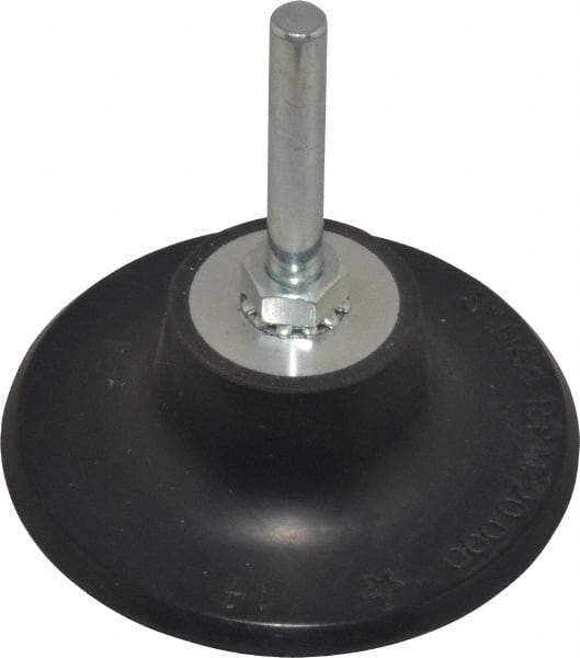 Value Collection - 3" Diam Quick-Change Type R Disc Backing Pad - 1/4" Shank Diam, 20,000 RPM - USA Tool & Supply