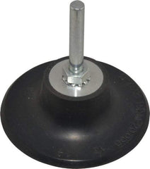 Value Collection - 3" Diam Quick-Change Type R Disc Backing Pad - 1/4" Shank Diam, 20,000 RPM - USA Tool & Supply