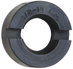 Sopko - 7/8" Diam Grinding Wheel Spindle Slotted Nut - 1/2-13 Thread Size, Left Handed, 5/16" Thick - USA Tool & Supply