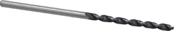 Accupro - #43 130° Cobalt Jobber Drill - TiAlN Finish, Right Hand Cut, Parabolic Flute, Straight Shank, 2-3/32" OAL, Split Point - USA Tool & Supply