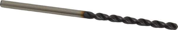 Accupro - #41 130° Cobalt Jobber Drill - TiAlN Finish, Right Hand Cut, Parabolic Flute, Straight Shank, 2-1/4" OAL, Split Point - USA Tool & Supply