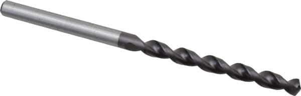 Accupro - 5/32" 130° Cobalt Jobber Drill - TiAlN Finish, Right Hand Cut, Parabolic Flute, Straight Shank, 2-15/16" OAL, Split Point - USA Tool & Supply