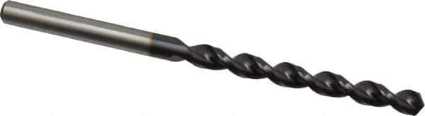 Accupro - #16 130° Cobalt Jobber Drill - TiAlN Finish, Right Hand Cut, Parabolic Flute, Straight Shank, 3-5/32" OAL, Split Point - USA Tool & Supply