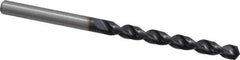 Accupro - 7/32" 130° Cobalt Jobber Drill - TiAlN Finish, Right Hand Cut, Parabolic Flute, Straight Shank, 93mm OAL, Split Point - USA Tool & Supply