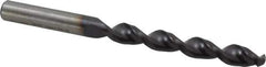 Accupro - 13/32" 130° Cobalt Jobber Drill - TiAlN Finish, Right Hand Cut, Parabolic Flute, Straight Shank, 5-1/4" OAL, Split Point - USA Tool & Supply