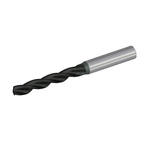 Kennametal - 8mm 130° Solid Carbide Jobber Drill - TiAlN Finish, Right Hand Cut, Spiral Flute, Straight Shank, 91mm OAL, Standard Point - USA Tool & Supply