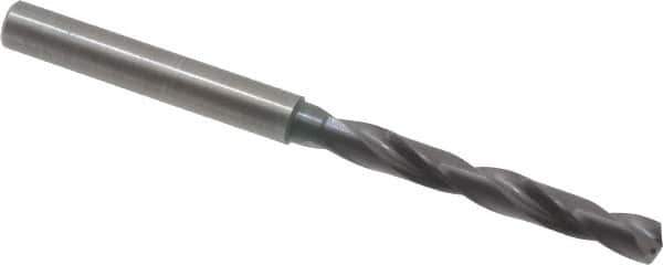 Guhring - 0.2047" 140° Solid Carbide Jobber Drill - FIREX Finish, Right Hand Cut, Spiral Flute, Straight Shank, 82mm OAL, SU Point - USA Tool & Supply