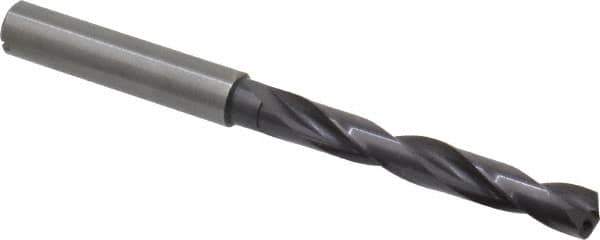 Guhring - Letter H 140° Solid Carbide Jobber Drill - FIREX Finish, Right Hand Cut, Spiral Flute, Straight Shank, 91mm OAL, SU Point - USA Tool & Supply