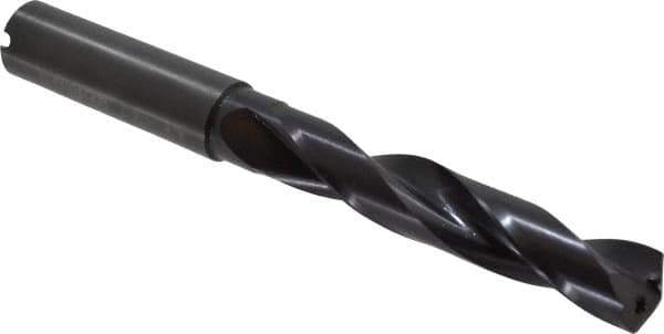 Guhring - 1/2" 140° Solid Carbide Jobber Drill - FIREX Finish, Right Hand Cut, Spiral Flute, Straight Shank, 124mm OAL, SU Point - USA Tool & Supply
