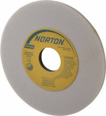 Norton - 6" Diam x 1-1/4" Hole x 1/4" Thick, K Hardness, 60 Grit Surface Grinding Wheel - Aluminum Oxide, Type 1, Medium Grade, 4,140 Max RPM, Vitrified Bond, No Recess - USA Tool & Supply
