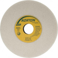 Norton - 7" Diam x 1-1/4" Hole x 3/4" Thick, K Hardness, 46 Grit Surface Grinding Wheel - Aluminum Oxide, Type 1, Coarse Grade, 3,600 Max RPM, Vitrified Bond, No Recess - USA Tool & Supply
