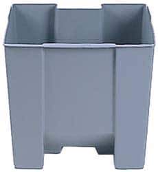 Rubbermaid - 7.125 Gal Rectangle Plastic Rigid Trash Can Liner - 14-3/8" Long x 11-3/4" Wide x 13-1/4" High, Compatible with Container Series 6143 - USA Tool & Supply