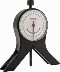 SPI - 360° Measuring Range, Magnetic Base Dial Protractor - Accuracy Up to 3 per min - USA Tool & Supply