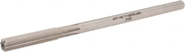 Alvord Polk - 0.3165" High Speed Steel 6 Flute Chucking Reamer - USA Tool & Supply