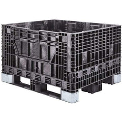 Akro-Mils - 47-5/8" Long x 39-3/4" Wide x 33-7/8" High Polyethylene Collapsible Bulk Box Container with 2 Gates - 2,500 Lb. Load Capacity - USA Tool & Supply