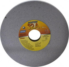 Norton - 7" Diam x 1-1/4" Hole x 1/2" Thick, H Hardness, 80 Grit Surface Grinding Wheel - Aluminum Oxide, Type 1, Medium Grade, 3,600 Max RPM, Vitrified Bond, No Recess - USA Tool & Supply