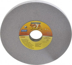 Norton - 7" Diam x 1-1/4" Hole x 1/2" Thick, K Hardness, 80 Grit Surface Grinding Wheel - Aluminum Oxide, Type 1, Medium Grade, 3,600 Max RPM, Vitrified Bond, No Recess - USA Tool & Supply