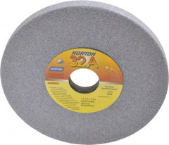 Norton - 7" Diam x 1-1/4" Hole x 1/2" Thick, H Hardness, 60 Grit Surface Grinding Wheel - Aluminum Oxide, Type 1, Medium Grade, 3,600 Max RPM, Vitrified Bond, No Recess - USA Tool & Supply