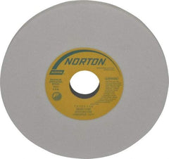 Norton - 7" Diam x 1-1/4" Hole x 1/2" Thick, I Hardness, 80 Grit Surface Grinding Wheel - Aluminum Oxide, Type 1, Medium Grade, 3,600 Max RPM, Vitrified Bond, No Recess - USA Tool & Supply