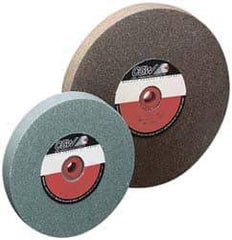Camel Grinding Wheels - 100 Grit Silicon Carbide Bench & Pedestal Grinding Wheel - 10" Diam x 1-1/4" Hole x 1" Thick, 2483 Max RPM, I Hardness, Fine Grade , Vitrified Bond - USA Tool & Supply