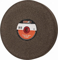 Camel Grinding Wheels - 60 Grit Aluminum Oxide Bench & Pedestal Grinding Wheel - 14" Diam x 1-1/2" Hole x 2" Thick, 1773 Max RPM, M Hardness, Medium Grade , Vitrified Bond - USA Tool & Supply