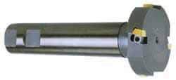 Cutting Tool Technologies - 2-7/32" Cutting Diam x 1-3/32" Cutting Width, 4 Cutter Inserts, 1-1/4" Shank Diam, Indexable T-Slot Cutter - Insert Style 1750-030, 2 Flutes - USA Tool & Supply