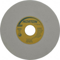 Norton - 7" Diam x 1-1/4" Hole x 1/4" Thick, I Hardness, 60 Grit Surface Grinding Wheel - Aluminum Oxide, Type 1, Medium Grade, 3,600 Max RPM, Vitrified Bond, No Recess - USA Tool & Supply