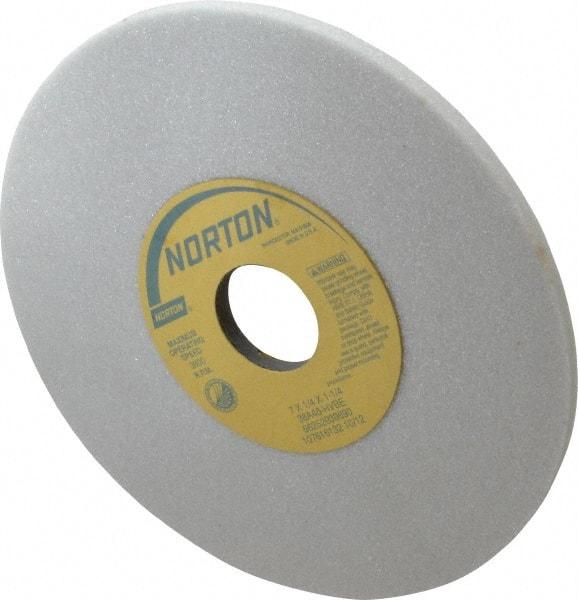Norton - 7" Diam x 1-1/4" Hole x 1/4" Thick, H Hardness, 46 Grit Surface Grinding Wheel - Aluminum Oxide, Type 1, Coarse Grade, 3,600 Max RPM, Vitrified Bond, No Recess - USA Tool & Supply