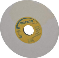 Norton - 7" Diam x 1-1/4" Hole x 1/4" Thick, I Hardness, 80 Grit Surface Grinding Wheel - Aluminum Oxide, Type 1, Medium Grade, 3,600 Max RPM, Vitrified Bond, No Recess - USA Tool & Supply