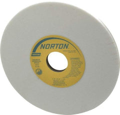 Norton - 7" Diam x 1-1/4" Hole x 1/4" Thick, J Hardness, 80 Grit Surface Grinding Wheel - Aluminum Oxide, Type 1, Medium Grade, 3,600 Max RPM, Vitrified Bond, No Recess - USA Tool & Supply