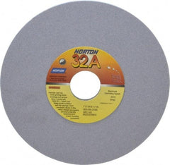 Norton - 7" Diam x 1-1/4" Hole x 1/4" Thick, J Hardness, 100 Grit Surface Grinding Wheel - Aluminum Oxide, Type 1, Fine Grade, 3,600 Max RPM, Vitrified Bond, No Recess - USA Tool & Supply