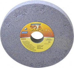 Norton - 7" Diam x 1-1/4" Hole x 3/4" Thick, H Hardness, 46 Grit Surface Grinding Wheel - Aluminum Oxide, Type 1, Coarse Grade, 3,600 Max RPM, Vitrified Bond, No Recess - USA Tool & Supply