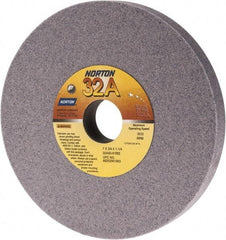 Norton - 7" Diam x 1-1/4" Hole x 3/4" Thick, K Hardness, 60 Grit Surface Grinding Wheel - Aluminum Oxide, Type 1, Medium Grade, 3,600 Max RPM, Vitrified Bond, No Recess - USA Tool & Supply