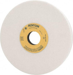 Norton - 7" Diam x 1-1/4" Hole x 1" Thick, I Hardness, 60 Grit Surface Grinding Wheel - Aluminum Oxide, Type 5, Medium Grade, 3,600 Max RPM, Vitrified Bond, One-Side Recess - USA Tool & Supply