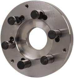 Buck Chuck Company - Adapter Back Plate for 8" Diam Self Centering Lathe Chucks - D1-6 Mount, 2.39" Through Hole Diam, 6.283mm ID, 7.87" OD, 0.985" Flange Height, Steel - USA Tool & Supply