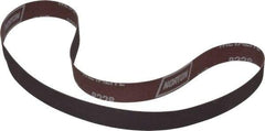 Norton - 1" Wide x 42" OAL, 120 Grit, Aluminum Oxide Abrasive Belt - Aluminum Oxide, Fine, Coated, X Weighted Cloth Backing, Series R228 - USA Tool & Supply