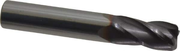 Niagara Cutter - 1/2", 4 Flute, Solid Carbide, 0.06" Corner Radius End Mill - 3" OAL, 30° Helix, 1" LOC, Right Hand Cut - USA Tool & Supply