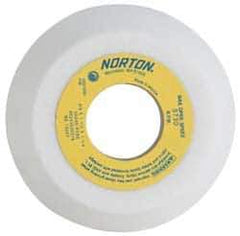 Norton - 4" Diam, 1-1/4" Hole Size, 1-1/2" Overall Thickness, 46 Grit, Type 11 Tool & Cutter Grinding Wheel - Coarse Grade, Aluminum Oxide, K Hardness, Vitrified Bond, 5,730 RPM - USA Tool & Supply