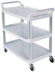 Rubbermaid - 300 Lb Capacity, 20" Wide x 40-5/8" Long x 38-13/16" High Standard Utility Cart - 3 Shelf, Plastic - USA Tool & Supply