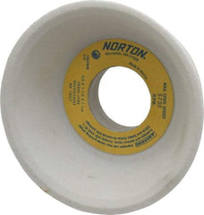 Norton - 4" Diam, 1-1/4" Hole Size, 1-1/2" Overall Thickness, 80 Grit, Type 11 Tool & Cutter Grinding Wheel - Medium Grade, Aluminum Oxide, J Hardness, Vitrified Bond, 5,730 RPM - USA Tool & Supply