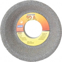 Norton - 4" Diam, 1-1/4" Hole Size, 1-1/2" Overall Thickness, 60 Grit, Type 11 Tool & Cutter Grinding Wheel - Medium Grade, Aluminum Oxide, J Hardness, Vitrified Bond, 5,730 RPM - USA Tool & Supply