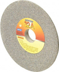 Norton - 4" Diam, 3/4" Hole Size, 1/2" Overall Thickness, 60 Grit, Type 12 Tool & Cutter Grinding Wheel - Medium Grade, Aluminum Oxide, K Hardness, Vitrified Bond, 6,210 RPM - USA Tool & Supply