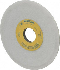 Norton - 6" Diam, 1-1/4" Hole Size, 1/2" Overall Thickness, 46 Grit, Type 12 Tool & Cutter Grinding Wheel - Coarse Grade, Diamond, J Hardness, Vitrified Bond, 4,140 RPM - USA Tool & Supply