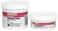 Loctite - 1 Lb Kit Silver Epoxy Resin Putty - -20 to 200°F Operating Temp, 6 hr Full Cure Time, Series 135 - USA Tool & Supply