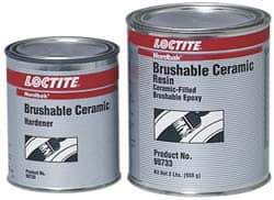 Loctite - 2 Lb Kit Gray Epoxy Resin Filler/Repair Caulk - 248°F Max Operating Temp, 6 hr Full Cure Time, Series 209 - USA Tool & Supply