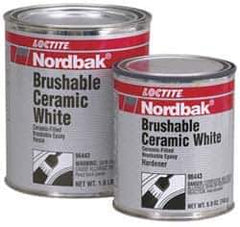 Loctite - 2 Lb Kit White Epoxy Resin Filler/Repair Caulk - 200°F Max Operating Temp, 5 hr Full Cure Time, Series 209 - USA Tool & Supply