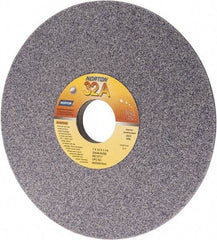 Norton - 7" Diam, 1-1/4" Hole Size, 1/2" Overall Thickness, 46 Grit, Type 12 Tool & Cutter Grinding Wheel - Coarse Grade, Aluminum Oxide, K Hardness, Vitrified Bond, 3,600 RPM - USA Tool & Supply