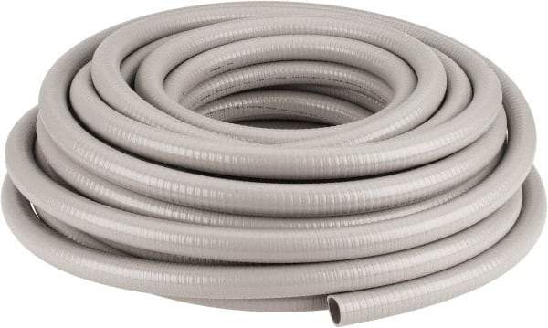 Hubbell Wiring Device-Kellems - 1" Trade Size, 100' Long, Flexible Liquidtight Conduit - PVC, 26mm ID, Gray - USA Tool & Supply