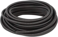 Hubbell Wiring Device-Kellems - 3/8" Trade Size, 100' Long, Flexible Liquidtight Conduit - PVC, 12.6mm ID, Black - USA Tool & Supply