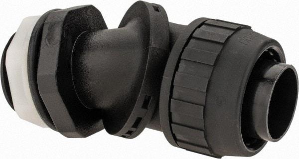 Hubbell Wiring Device-Kellems - 1" Trade, Nylon Push In Flexible Liquidtight Conduit Connector - Noninsulated - USA Tool & Supply